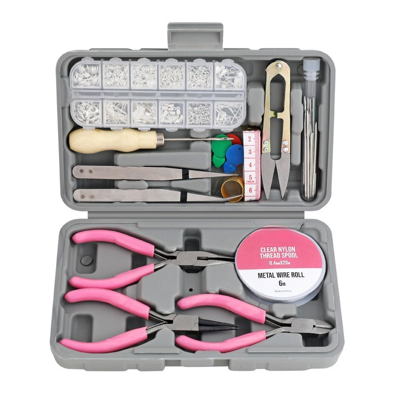 Pliers - 17-Piece set of women's handmade jewelry